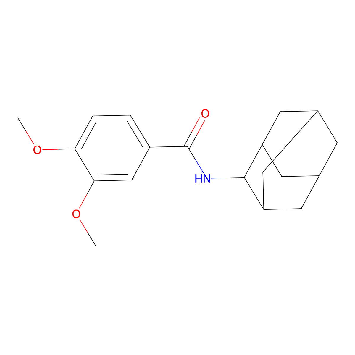 N-(2-adamantyl)-3,4-dimethoxybenzamide molecular structure, CAS 429630-24-0