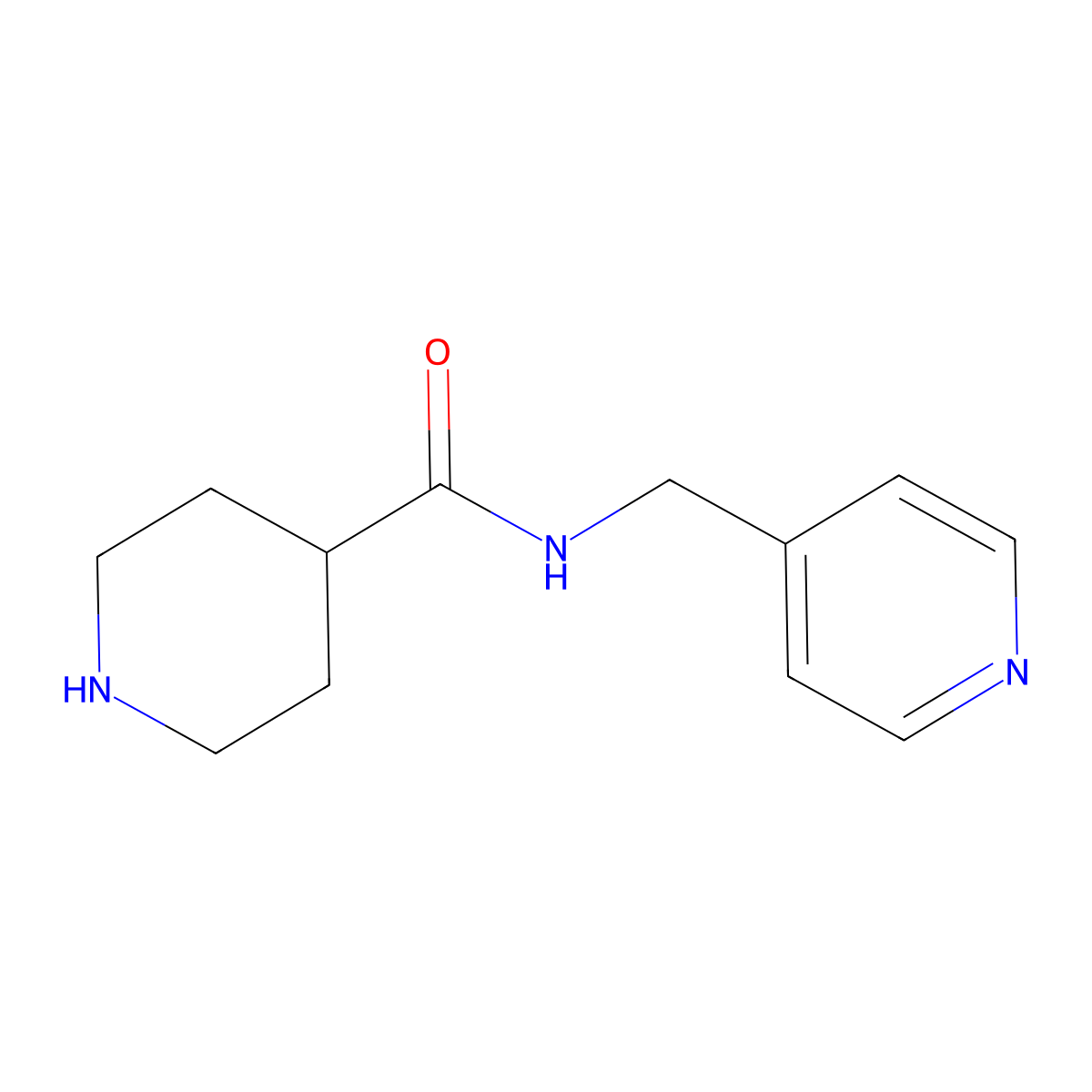 N-(pyridin-4-ylmethyl)piperidine-4-carboxamide molecular structure, CAS 429635-58-5