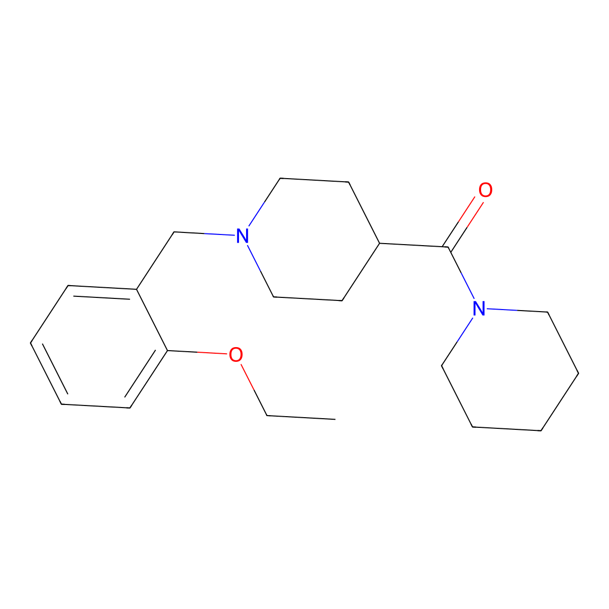 [1-(2-Ethoxybenzyl)piperidin-4-yl](piperidin-1-yl)methanone molecular structure, CAS 429639-28-1