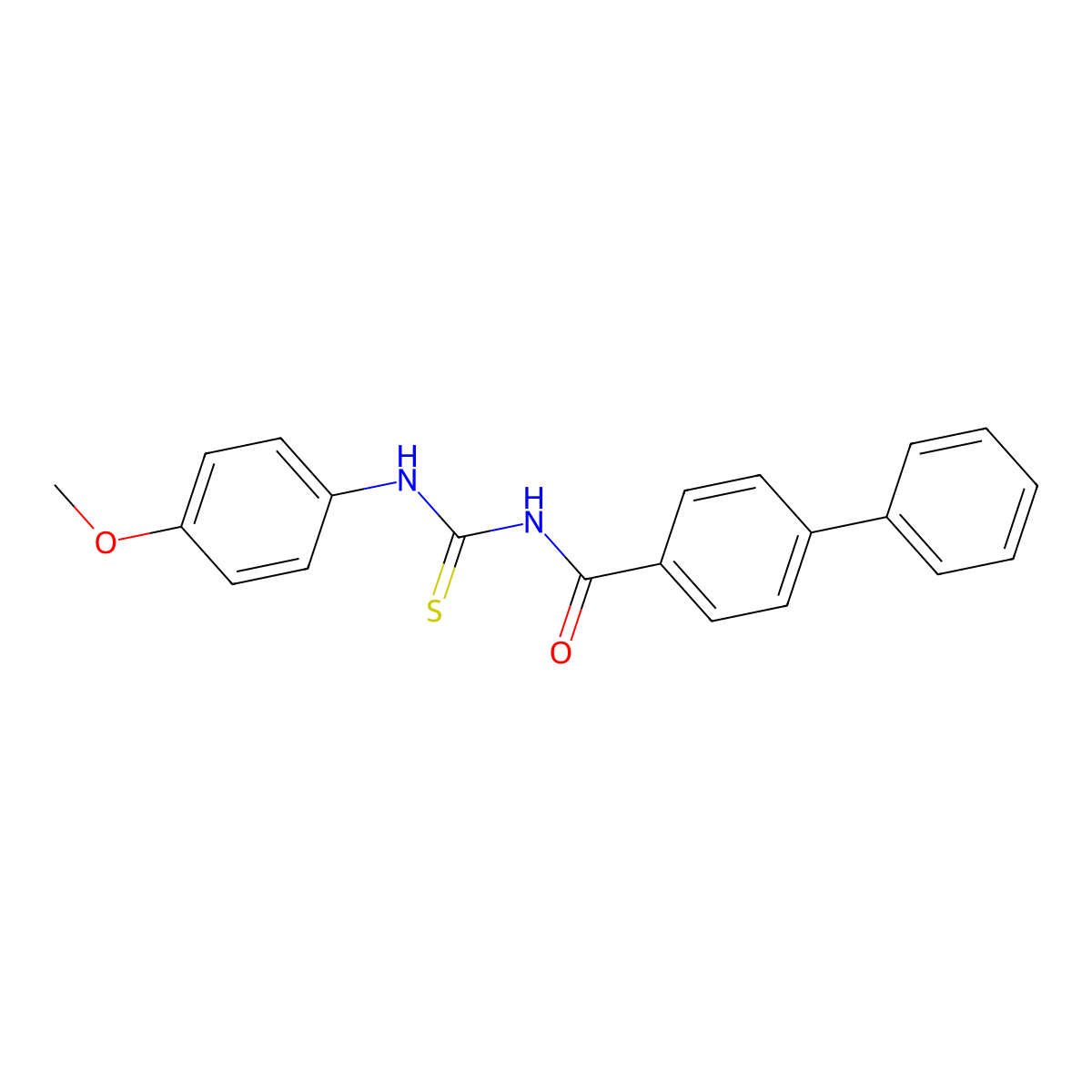 4-({[(4-Methoxyanilino)carbothioyl]amino}carbonyl)-1,1'-biphenyl molecular structure, CAS 429648-69-1