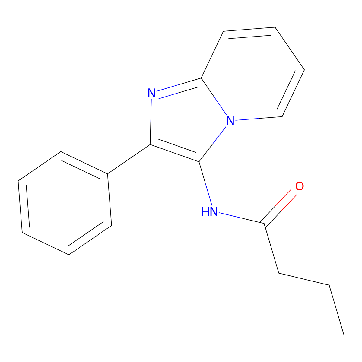 N-{2-Phenylimidazo[1,2-A]pyridin-3-YL}butanamide molecular structure, CAS 429651-63-8