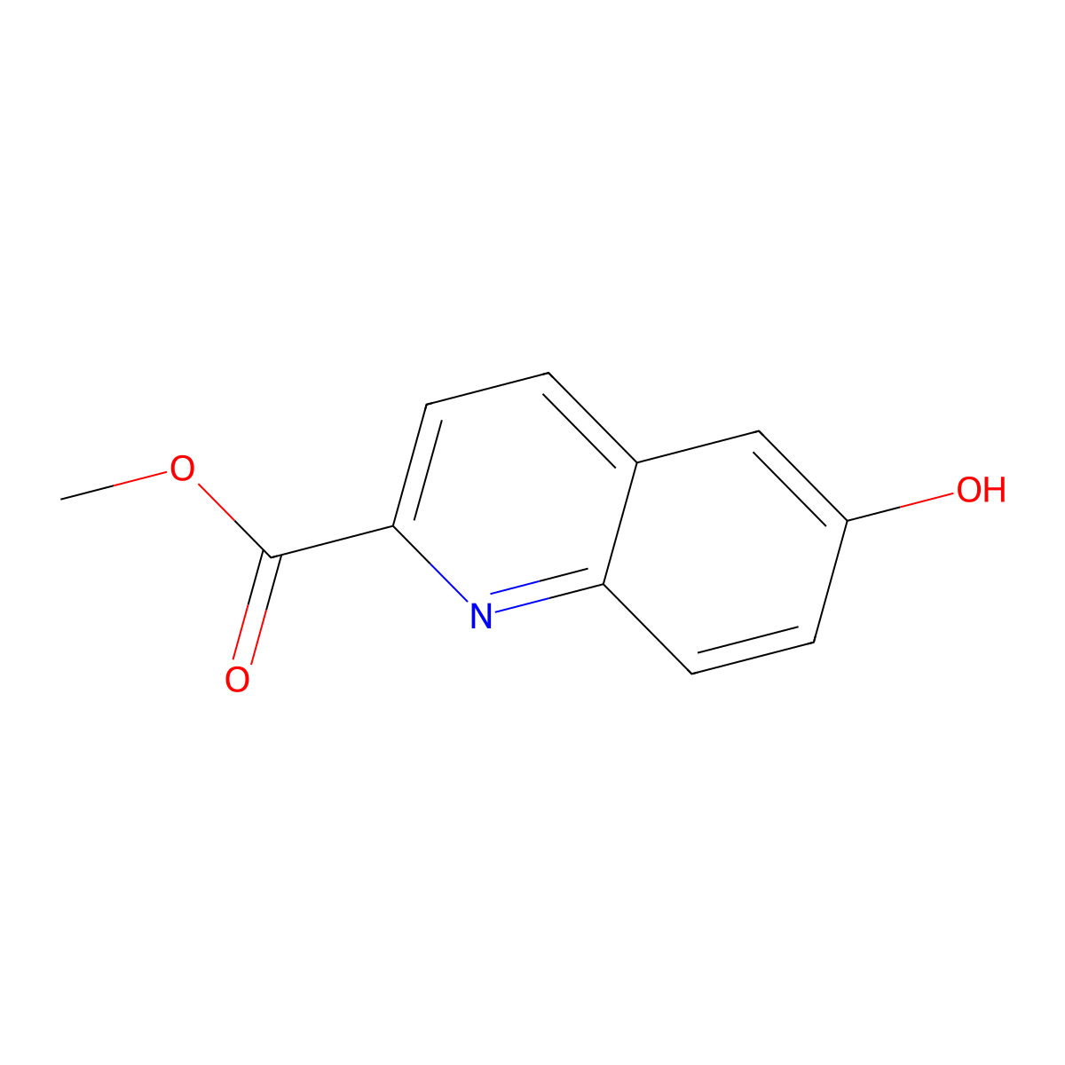 Methyl 6-hydroxyquinoline-2-carboxylate molecular structure, CAS 429687-75-2