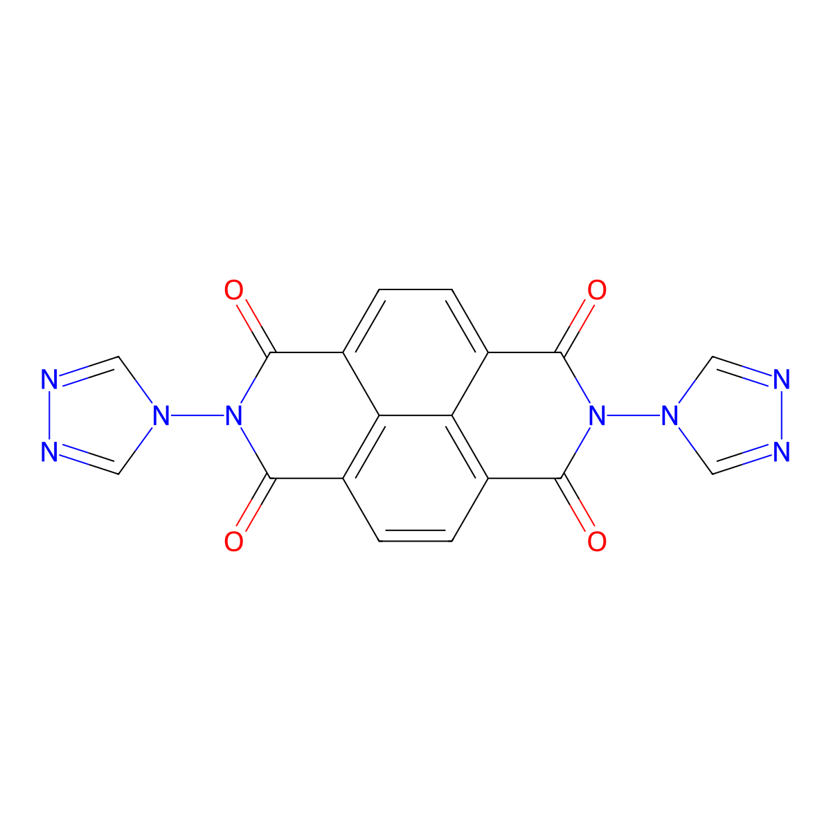 2,7-Bis(4H-1,2,4-triazol-4-YL)benzo[lmn][3,8]phenanthroline-1,3,6,8(2H,7H)-tetrone molecular structure, CAS 429693-14-1