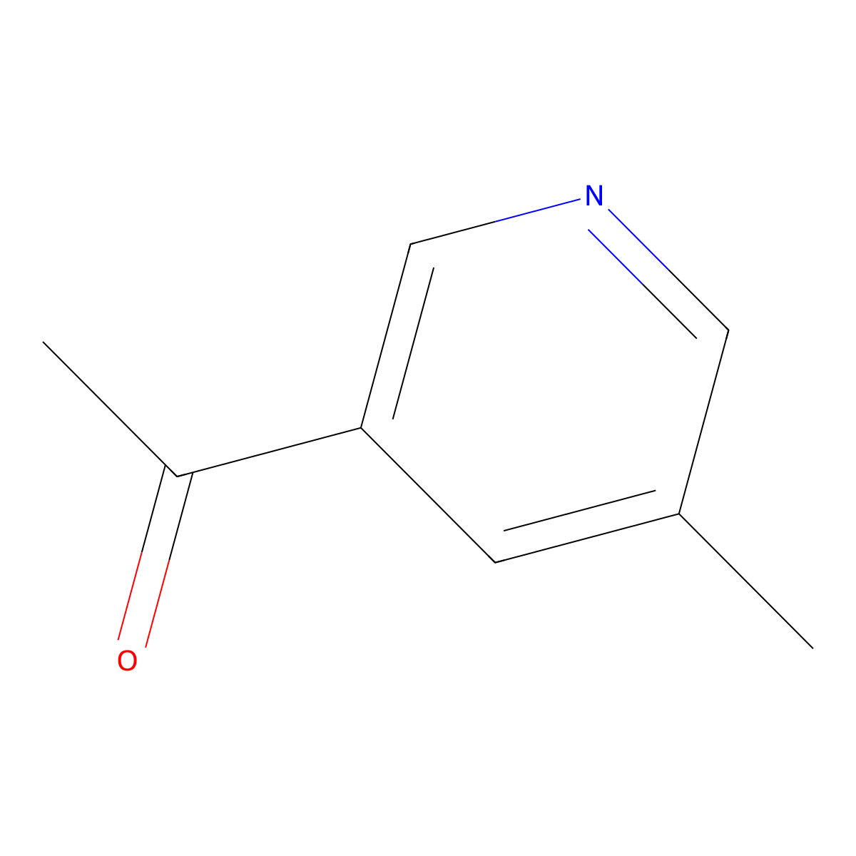 1-(5-Methylpyridin-3-yl)ethan-1-one molecular structure, CAS 42972-46-3