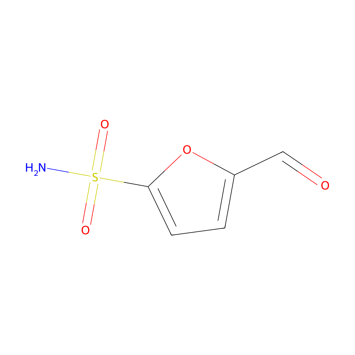 5-Formylfuran-2-sulfonamide molecular structure, CAS 42978-29-0