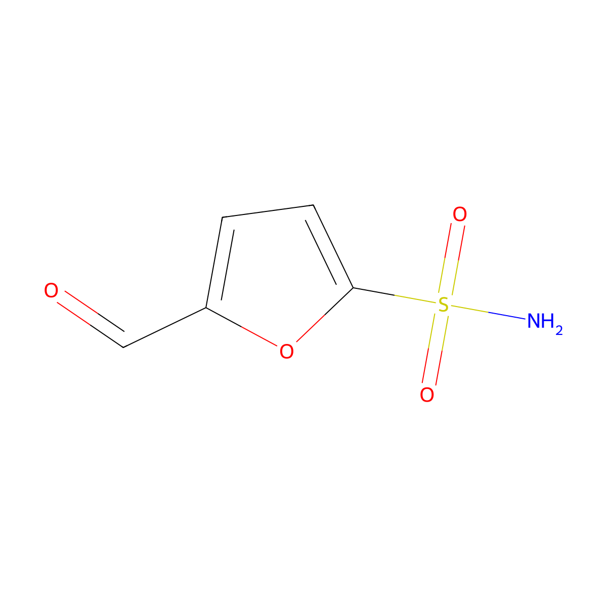 5-Formylfuran-2-sulfonamide molecular structure, CAS 42978-29-0
