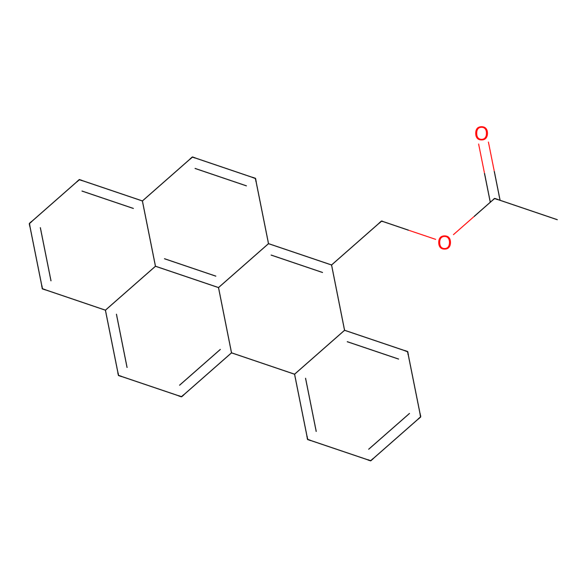 6-Acetoxymethylbenzo(a)pyrene molecular structure, CAS 42978-43-8