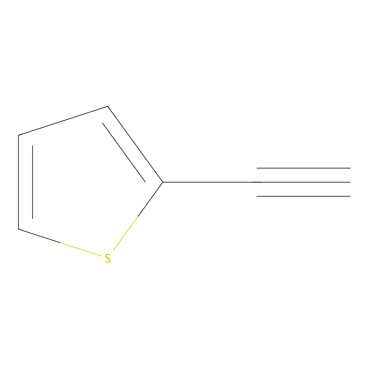 2-Ethynylthiophene molecular structure, CAS 4298-52-6