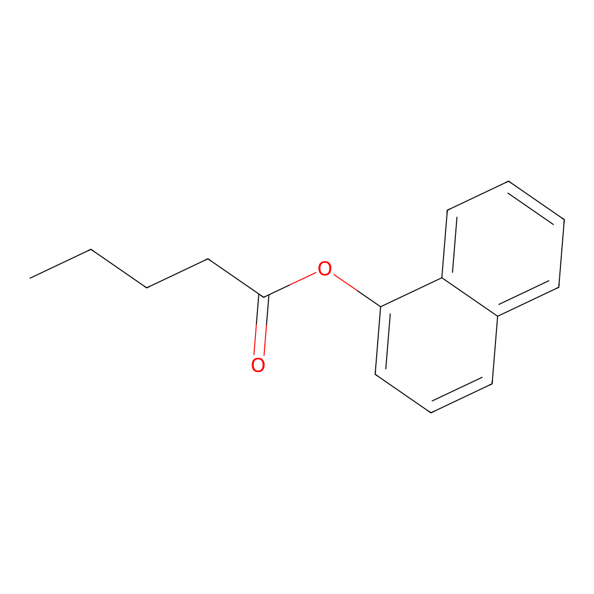 1-Naphthyl valerate molecular structure, CAS 4298-98-0