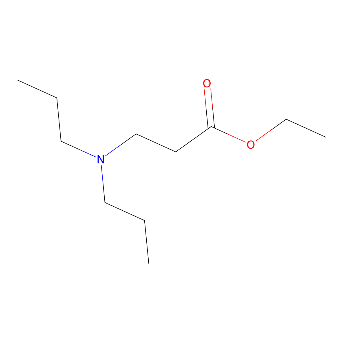 Ethyl 3-(dipropylamino)propanoate molecular structure, CAS 42980-55-2