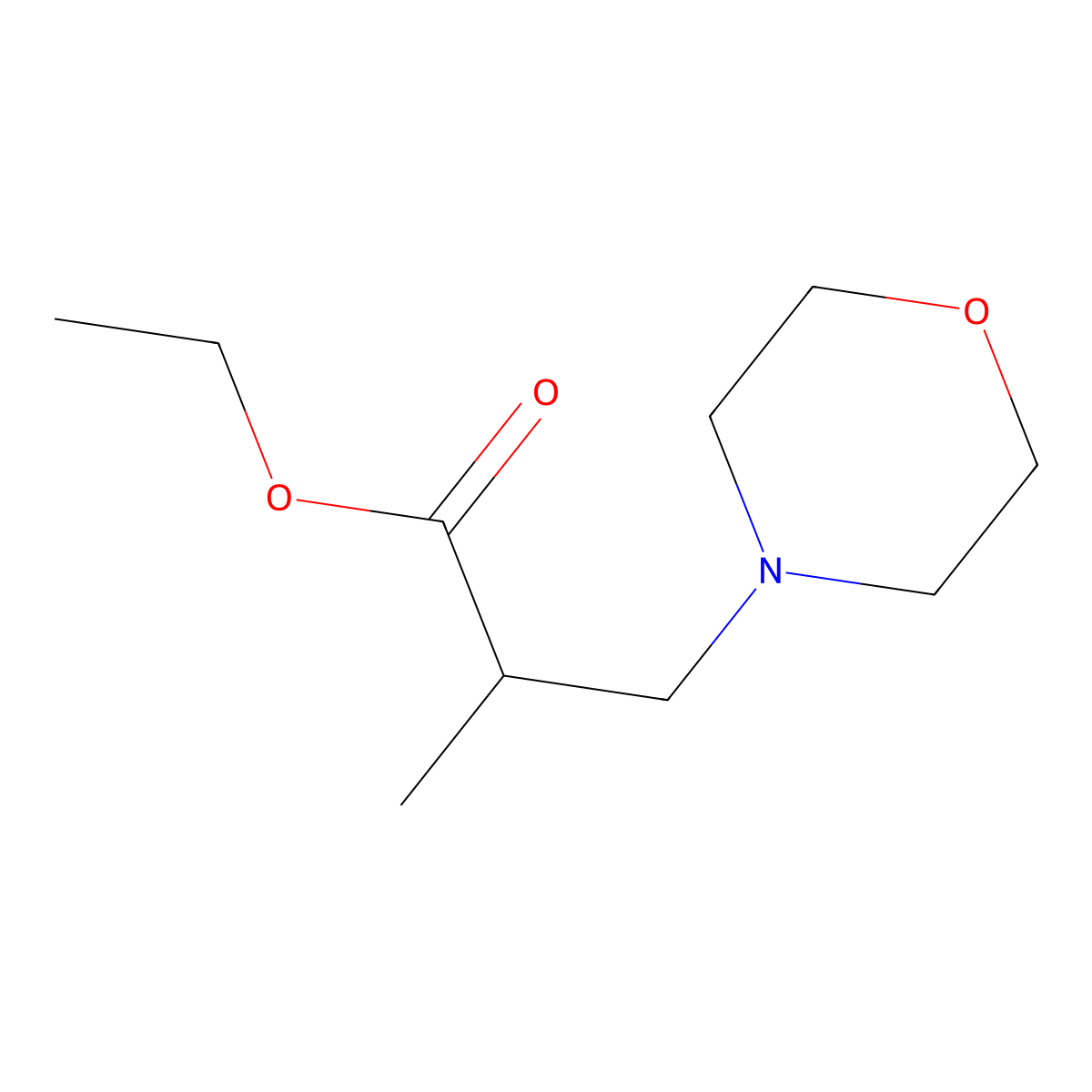 Ethyl 2-Methyl-3-morpholinopropanoate molecular structure, CAS 42980-64-3