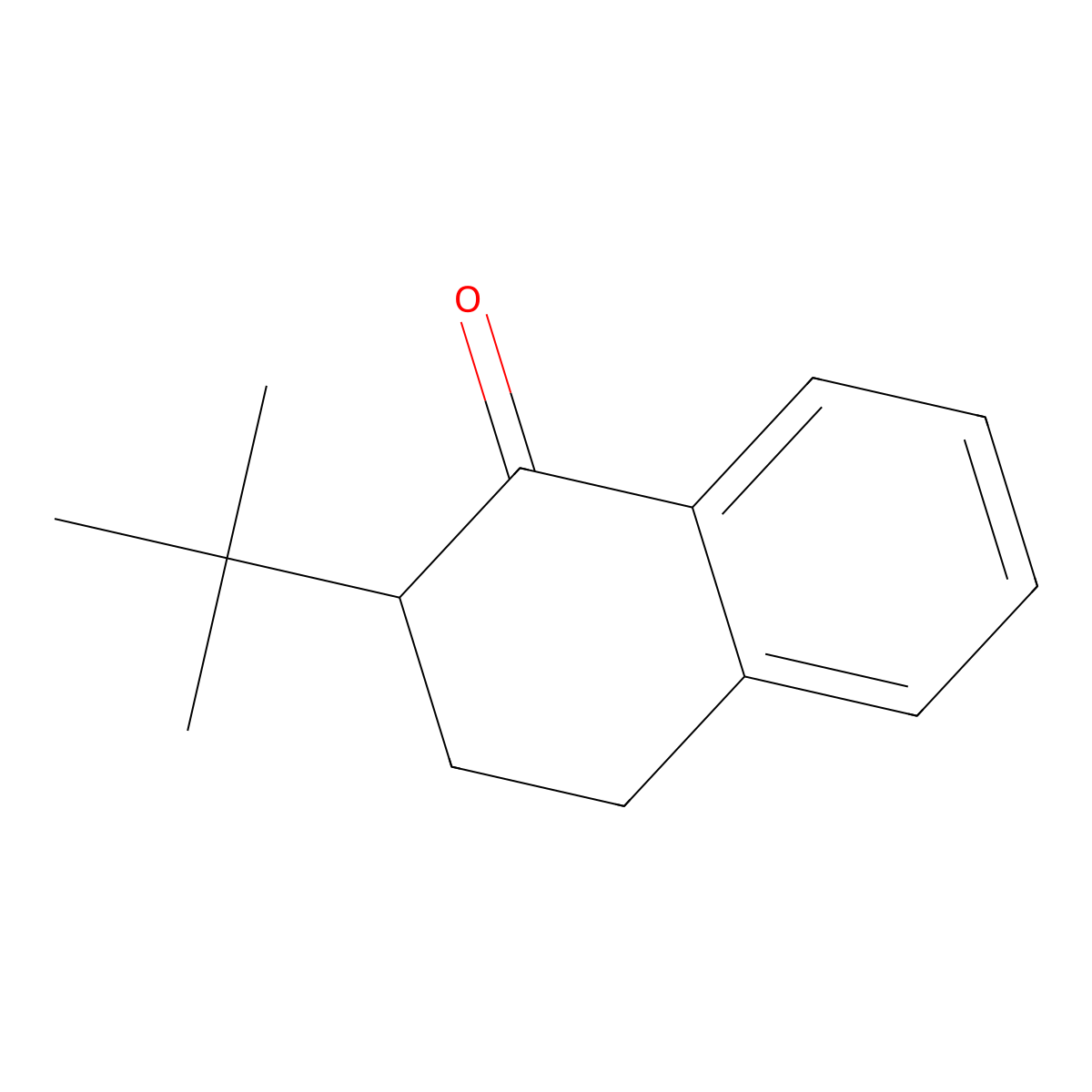 2-tert-Butyl-3,4-dihydro-1(2H)-naphthalenone molecular structure, CAS 42981-75-9