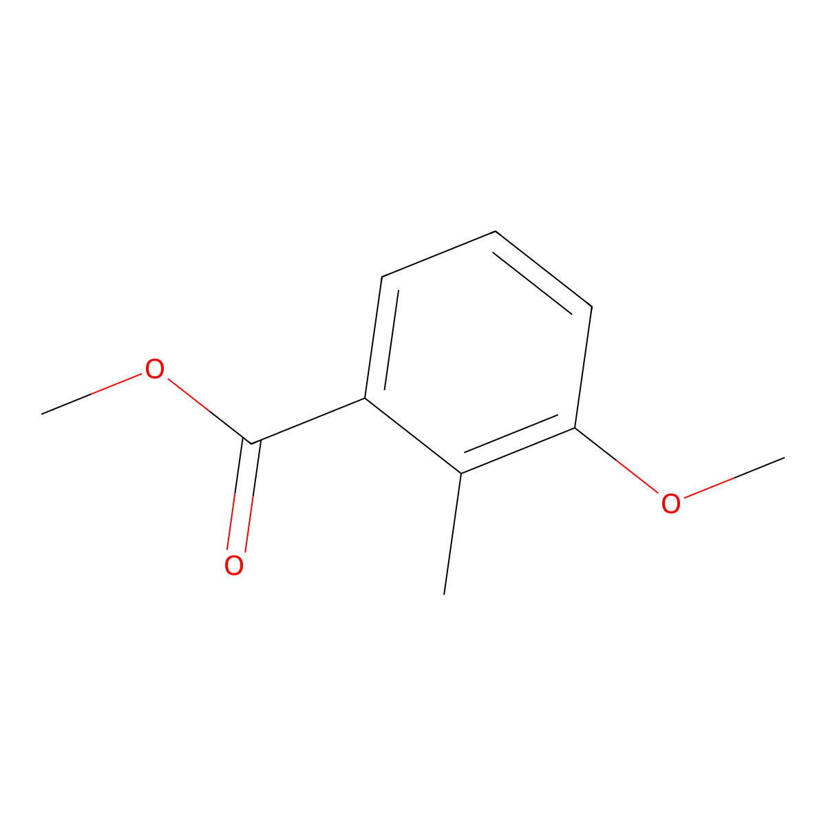 Methyl 3-methoxy-2-methylbenzoate molecular structure, CAS 42981-93-1