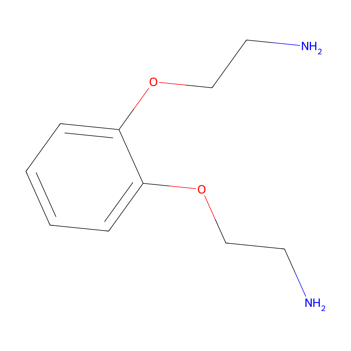 O-Bis(2-aminoethoxy)benzene molecular structure, CAS 42988-85-2