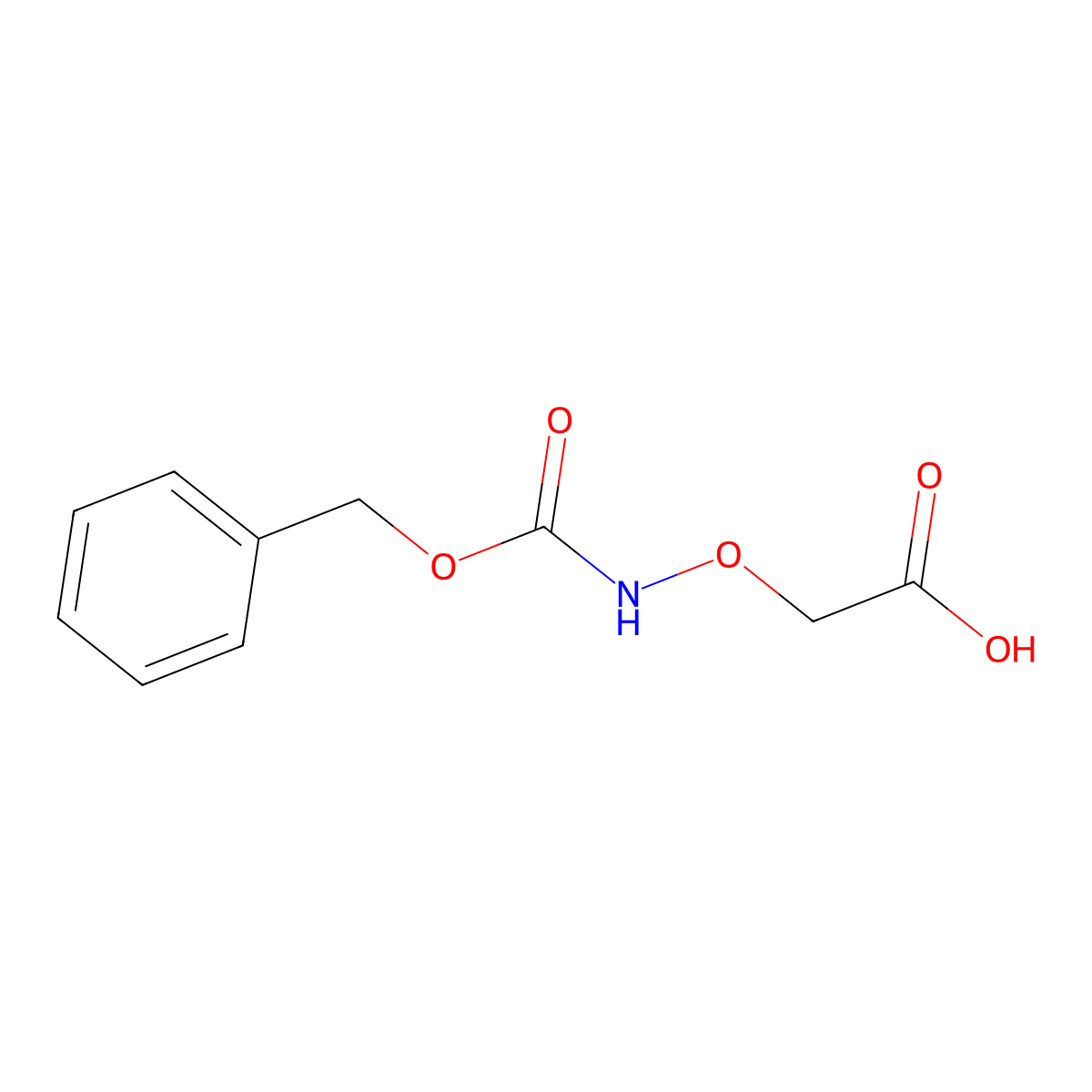 2-((((Benzyloxy)carbonyl)amino)oxy)acetic acid molecular structure, CAS 42989-82-2
