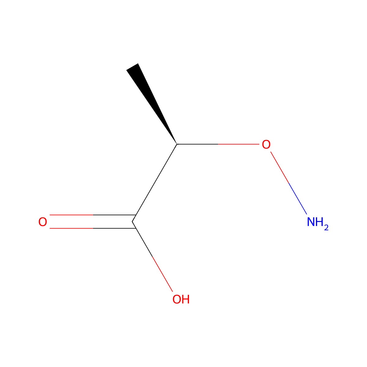 (2r)-2-(Aminooxy)propanoic acid molecular structure, CAS 42990-00-1