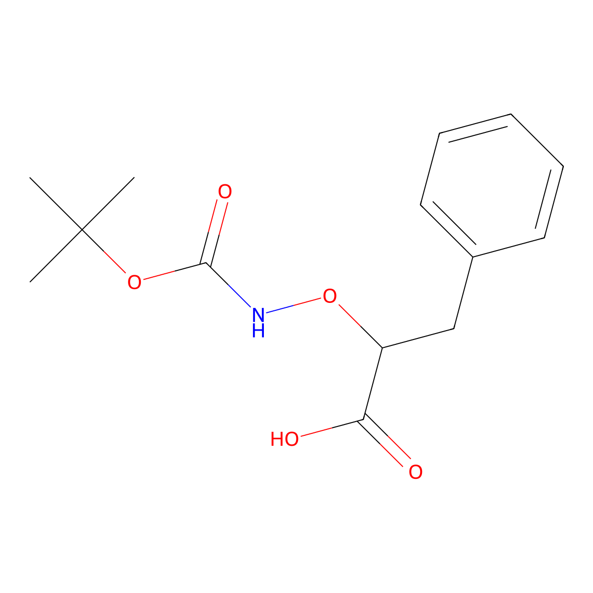 N-Boc-2-Aminooxy-3-phenyl-propionic acid molecular structure, CAS 42990-50-1