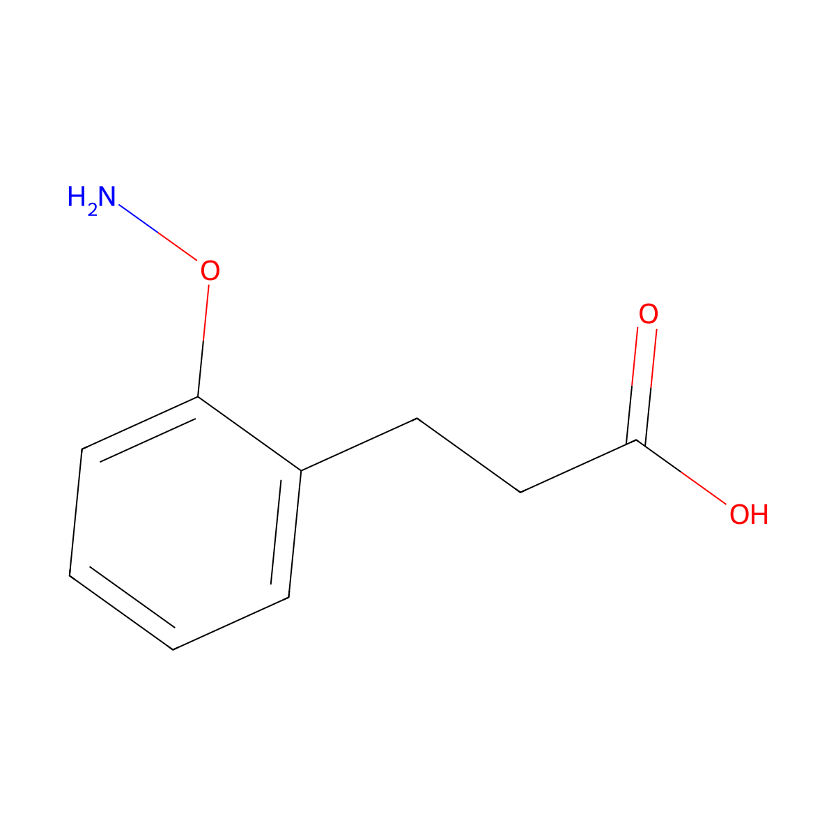 alpha-Aminooxy-beta-phenylpropionic acid molecular structure, CAS 42990-62-5