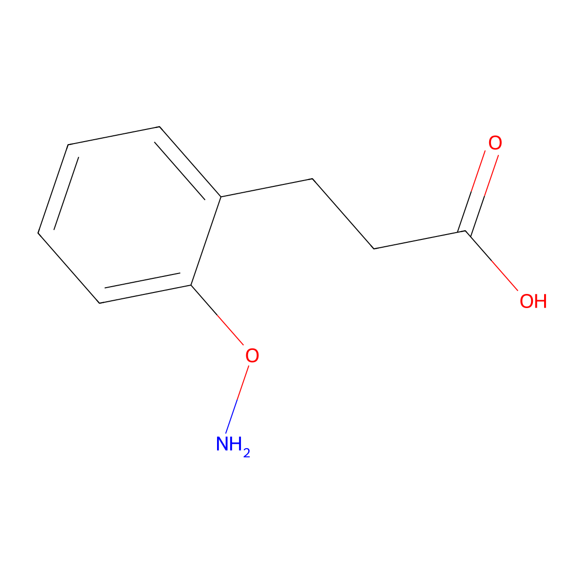 alpha-Aminooxy-beta-phenylpropionic acid molecular structure, CAS 42990-62-5
