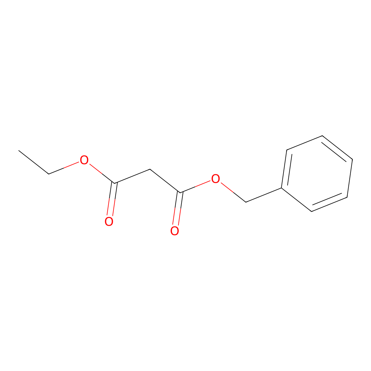 Benzyl ethyl malonate molecular structure, CAS 42998-51-6