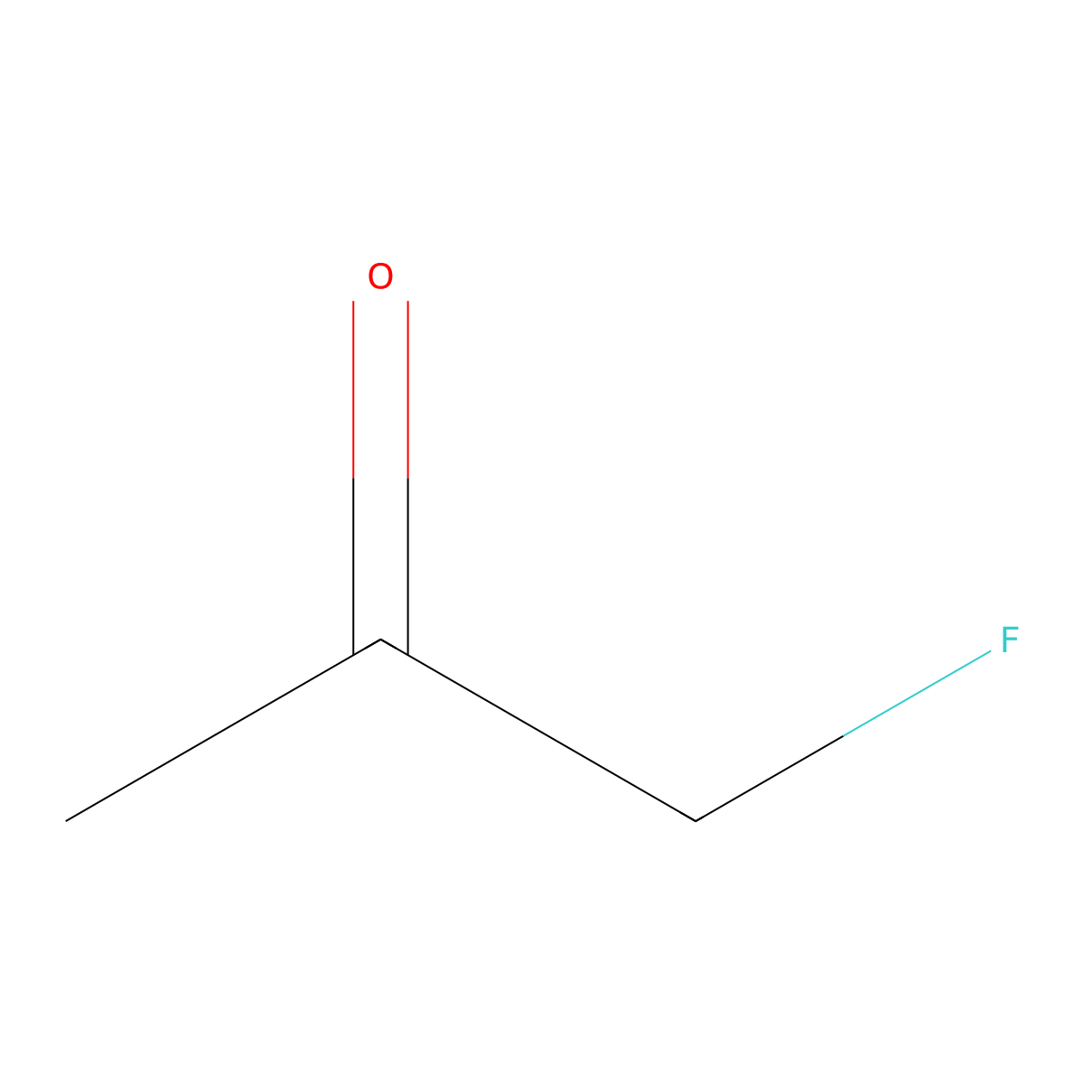Fluoroacetone molecular structure, CAS 430-51-3