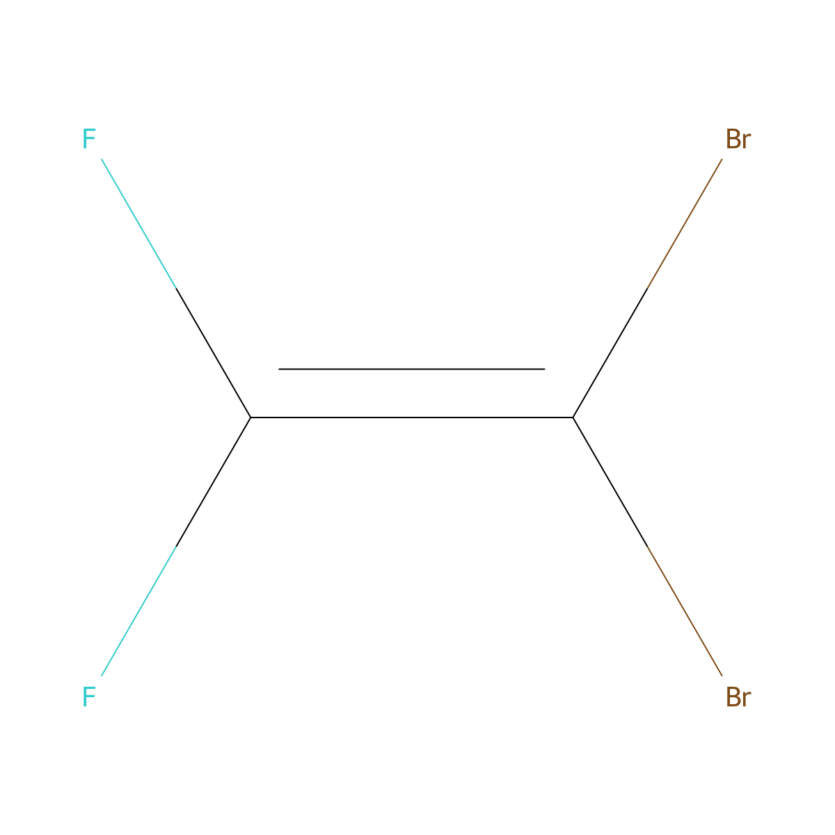 1,1-Dibromo-2,2-difluoroethylene molecular structure, CAS 430-85-3
