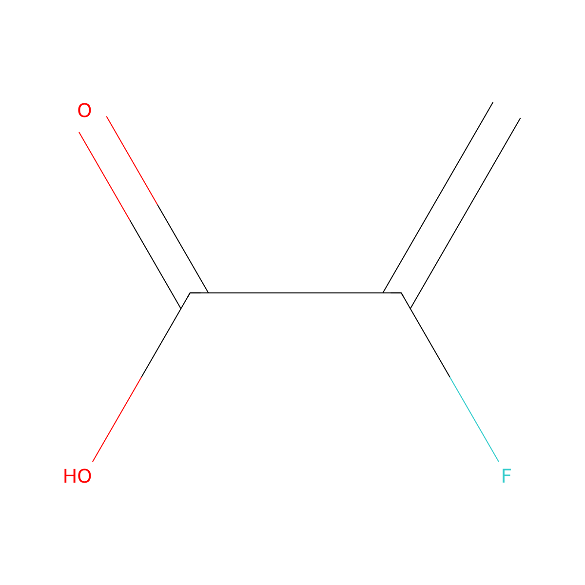 2-Fluoroacrylic acid molecular structure, CAS 430-99-9
