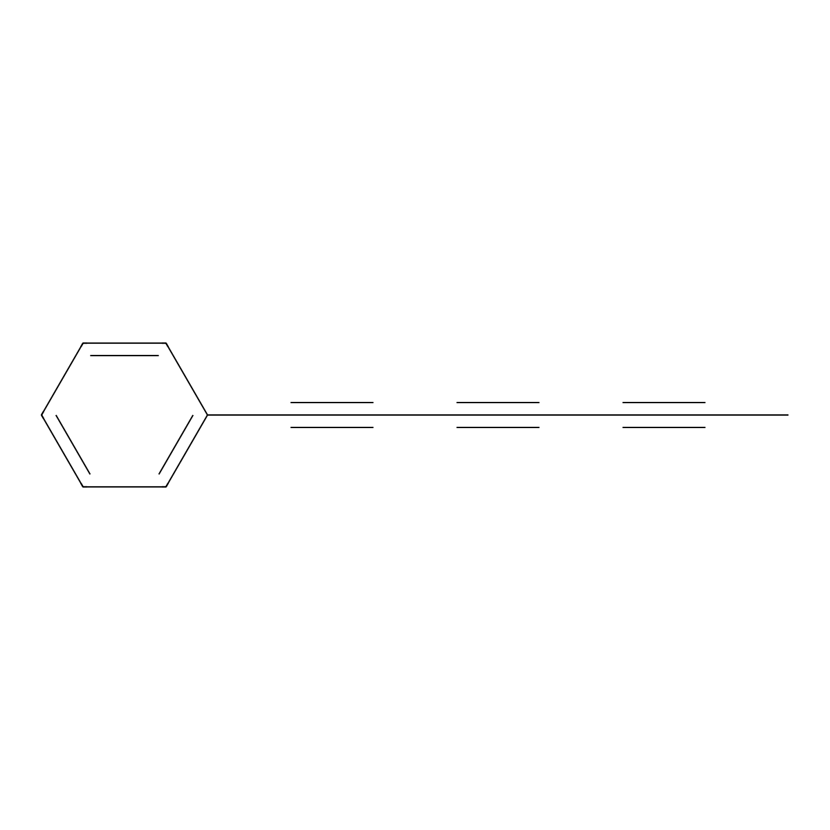 Phenylheptatriyne molecular structure, CAS 4300-27-0