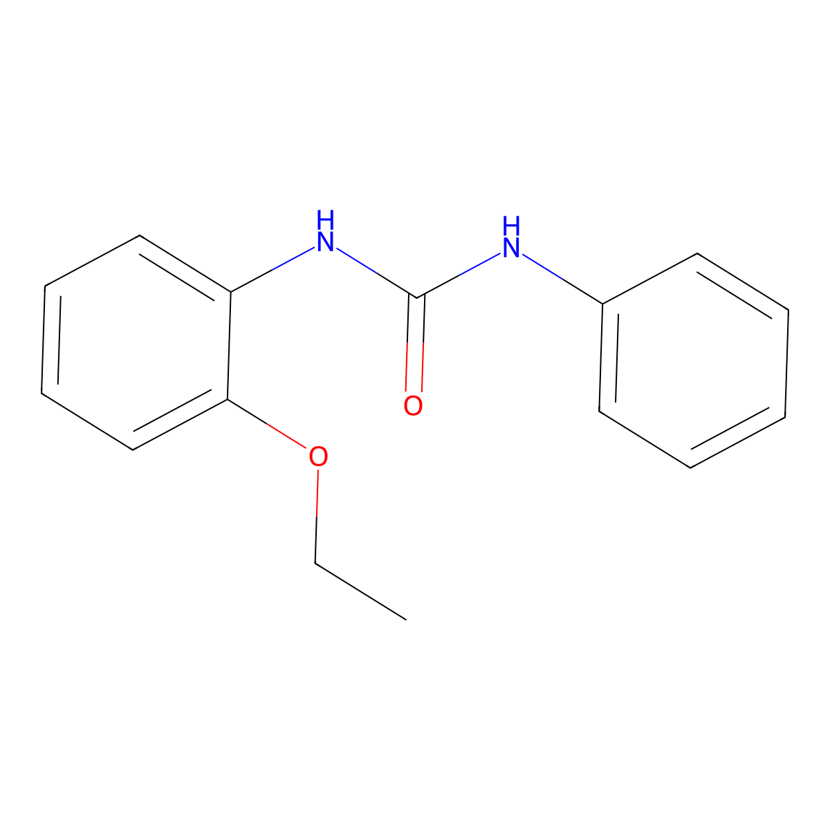 1-(2-Ethoxyphenyl)-3-phenylurea molecular structure, CAS 4300-34-9