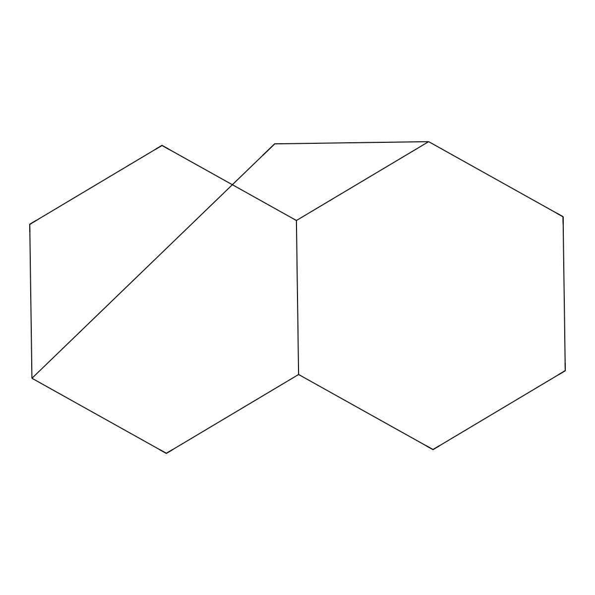 Decahydro-1,6-methanonaphthalene molecular structure, CAS 43000-53-9