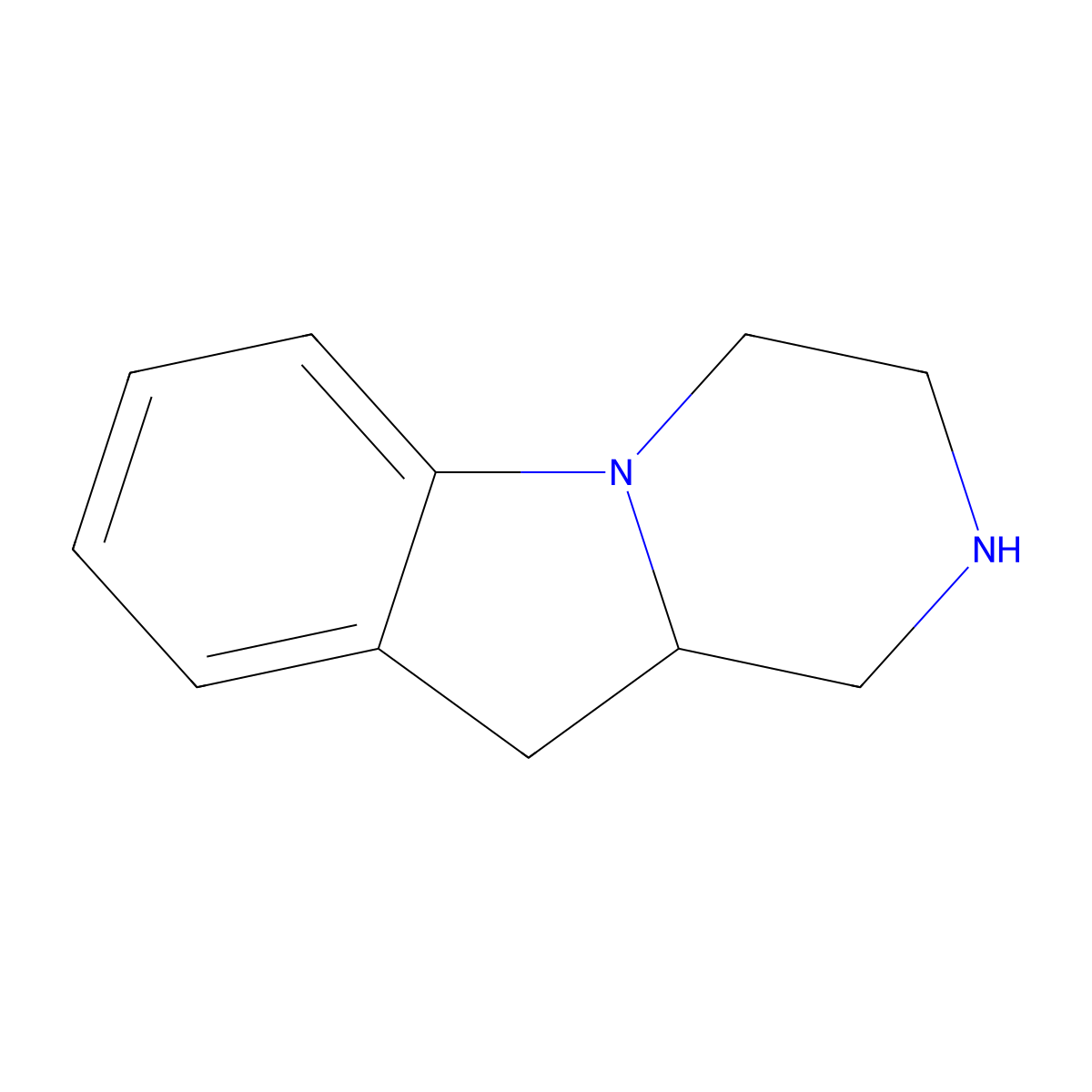 1,2,3,4,10,10a-Hexahydropyrazino[1,2-a]indole molecular structure, CAS 43005-54-5