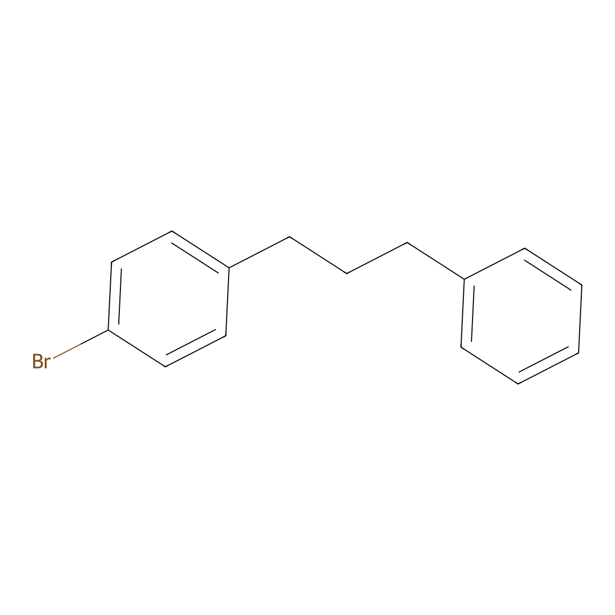 1-Bromo-4-(3-phenylpropyl)benzene molecular structure, CAS 43008-85-1