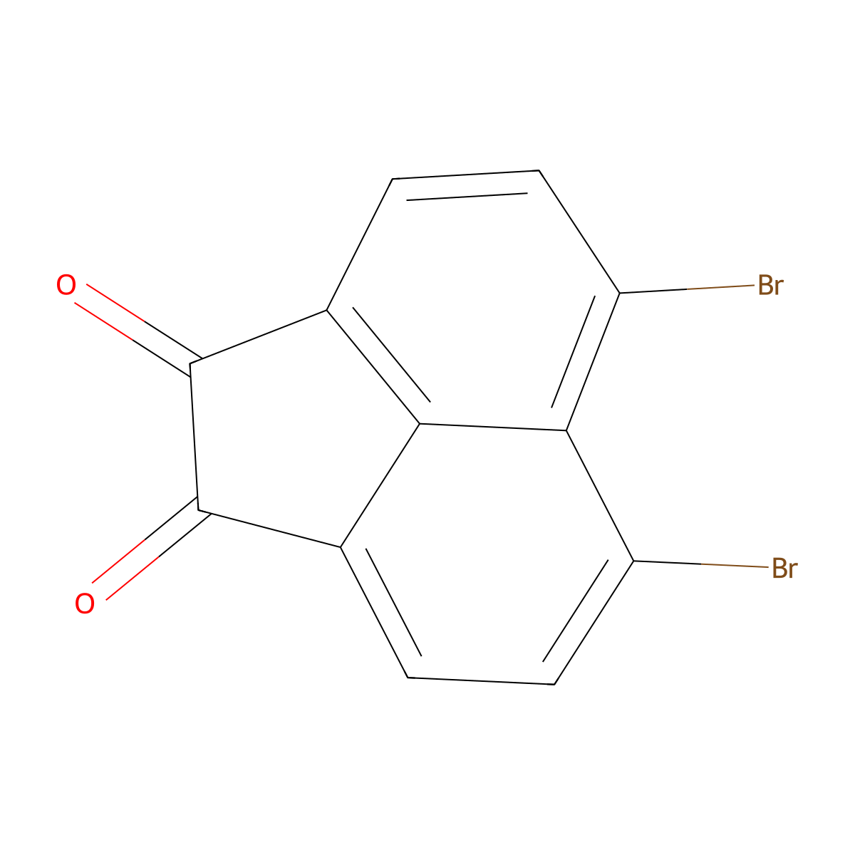5,6-Dibromoacenaphthylene-1,2-dione molecular structure, CAS 43017-99-8