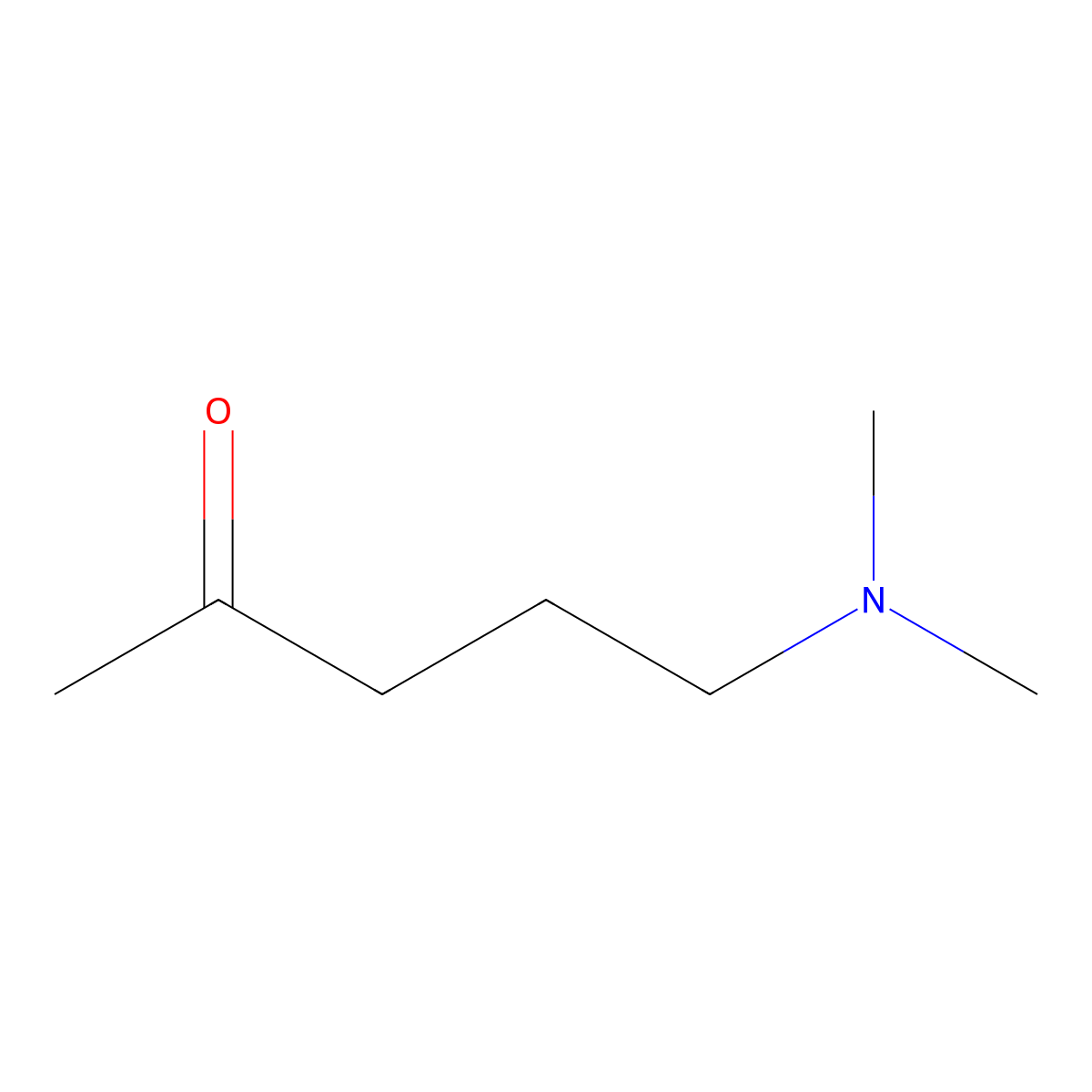 5-Dimethylamino-pentan-2-one molecular structure, CAS 43018-61-7
