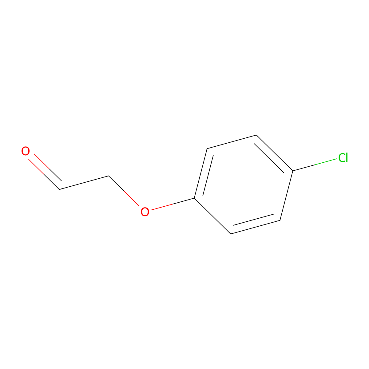 2-(4-Chlorophenoxy)acetaldehyde molecular structure, CAS 43018-72-0