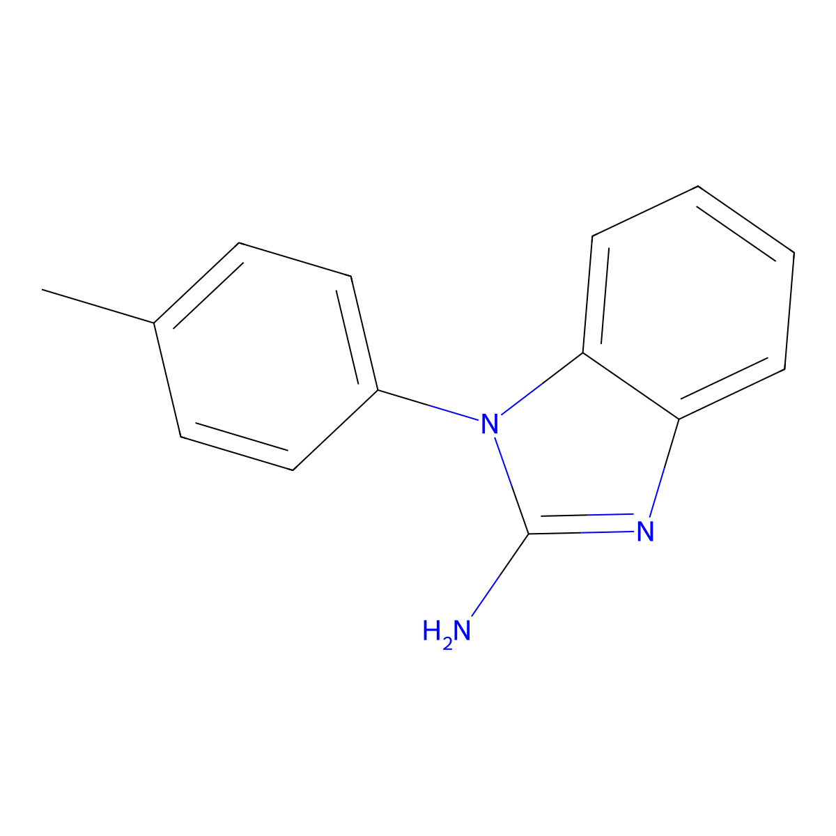 1-(4-Methylphenyl)-1H-benzimidazol-2-amine molecular structure, CAS 43023-12-7
