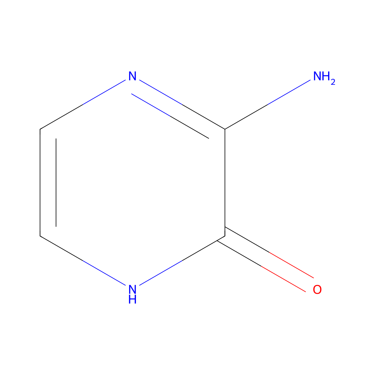 3-Aminopyrazin-2-ol molecular structure, CAS 43029-19-2