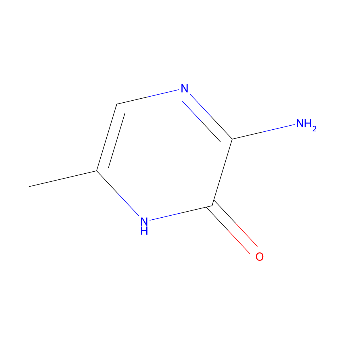 3-Amino-6-methylpyrazin-2(1H)-one molecular structure, CAS 43029-20-5