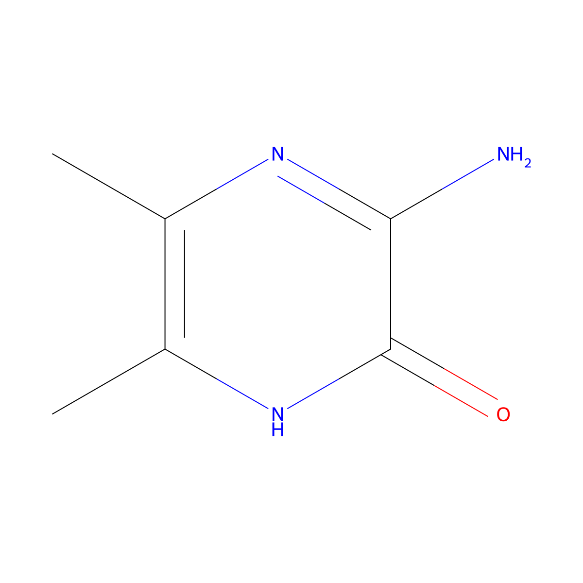 3-Amino-5,6-dimethylpyrazin-2-ol molecular structure, CAS 43029-21-6