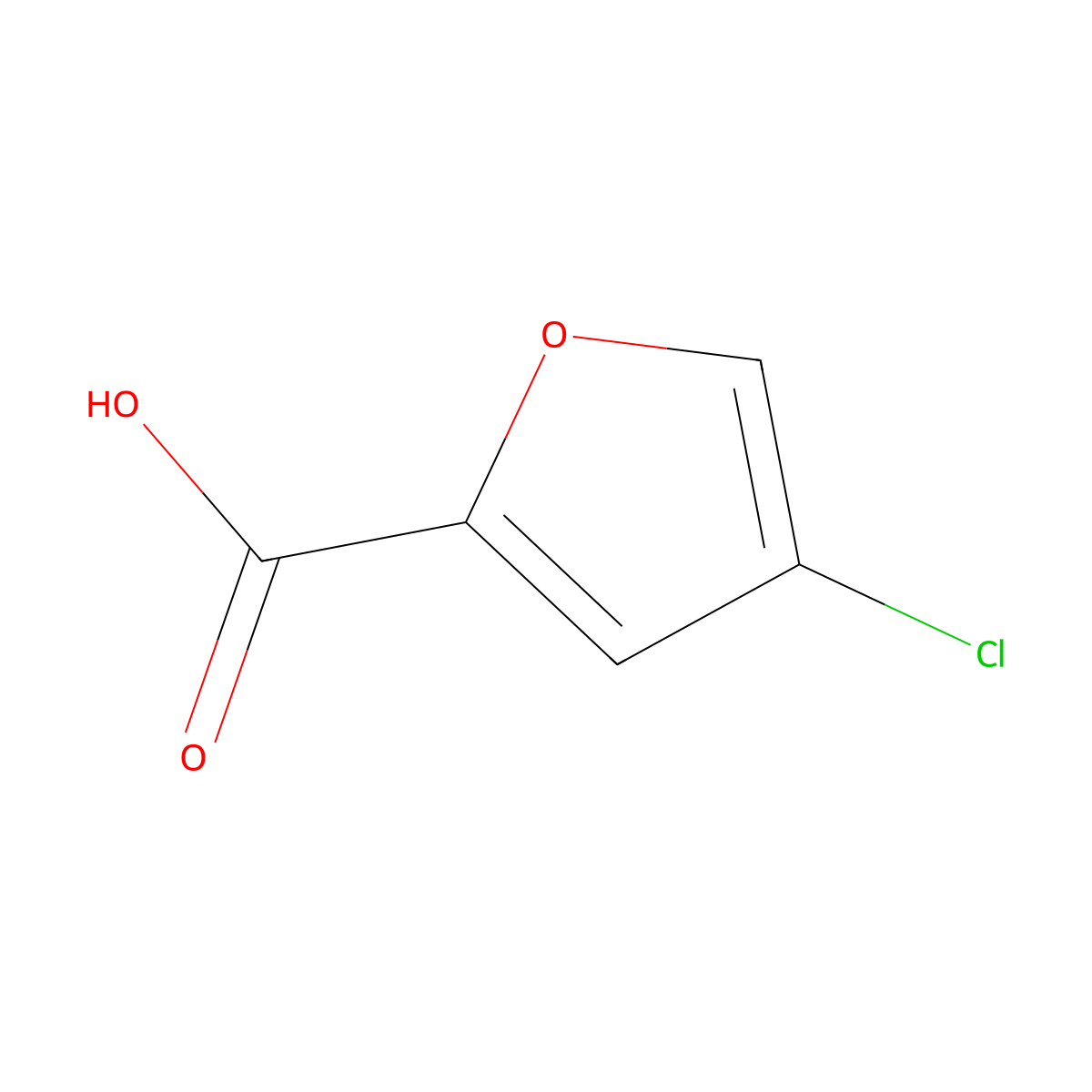 4-Chlorofuran-2-carboxylic acid molecular structure, CAS 4303-17-7