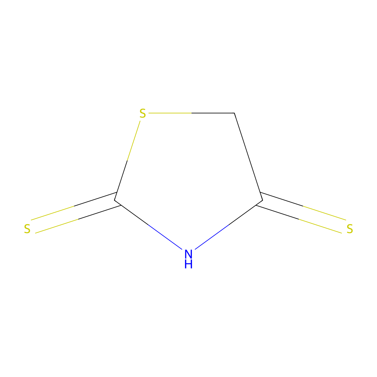 2,4-Thiazolidinedithione molecular structure, CAS 4303-27-9