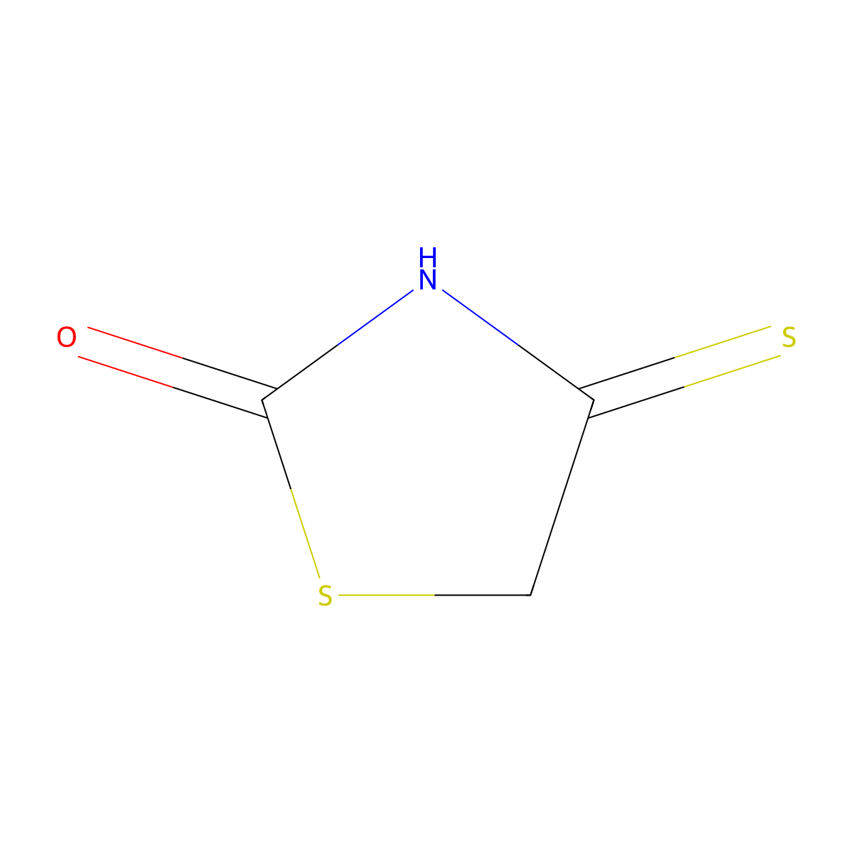 4-Sulfanylidene-1,3-thiazolidin-2-one molecular structure, CAS 4303-29-1