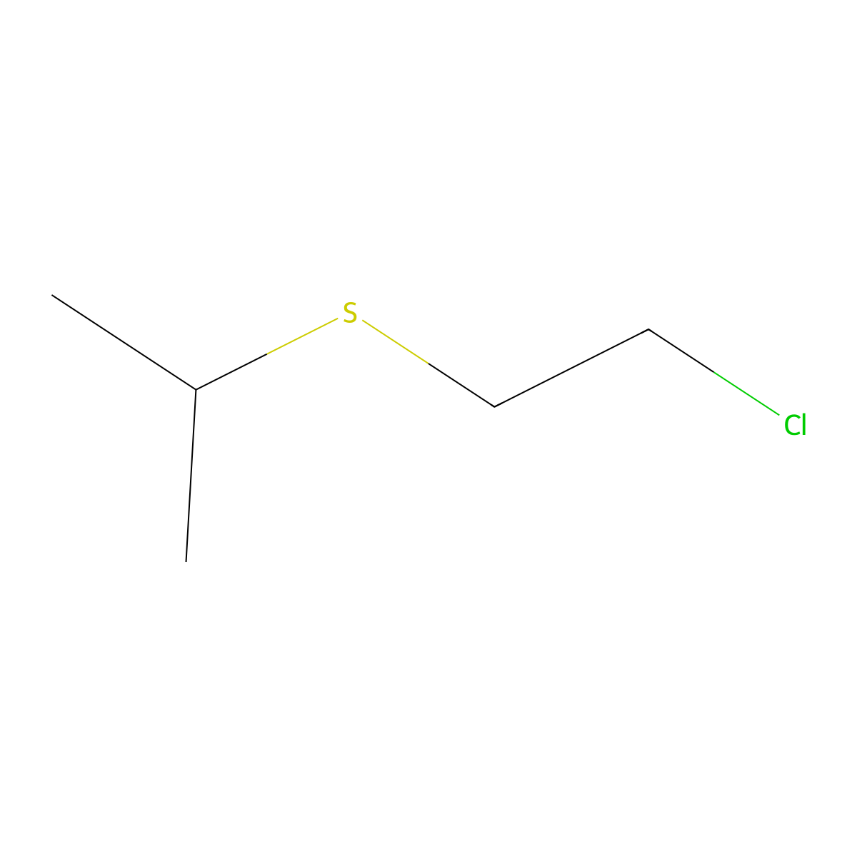Sulfide, 2-chloroethyl isopropyl molecular structure, CAS 4303-41-7