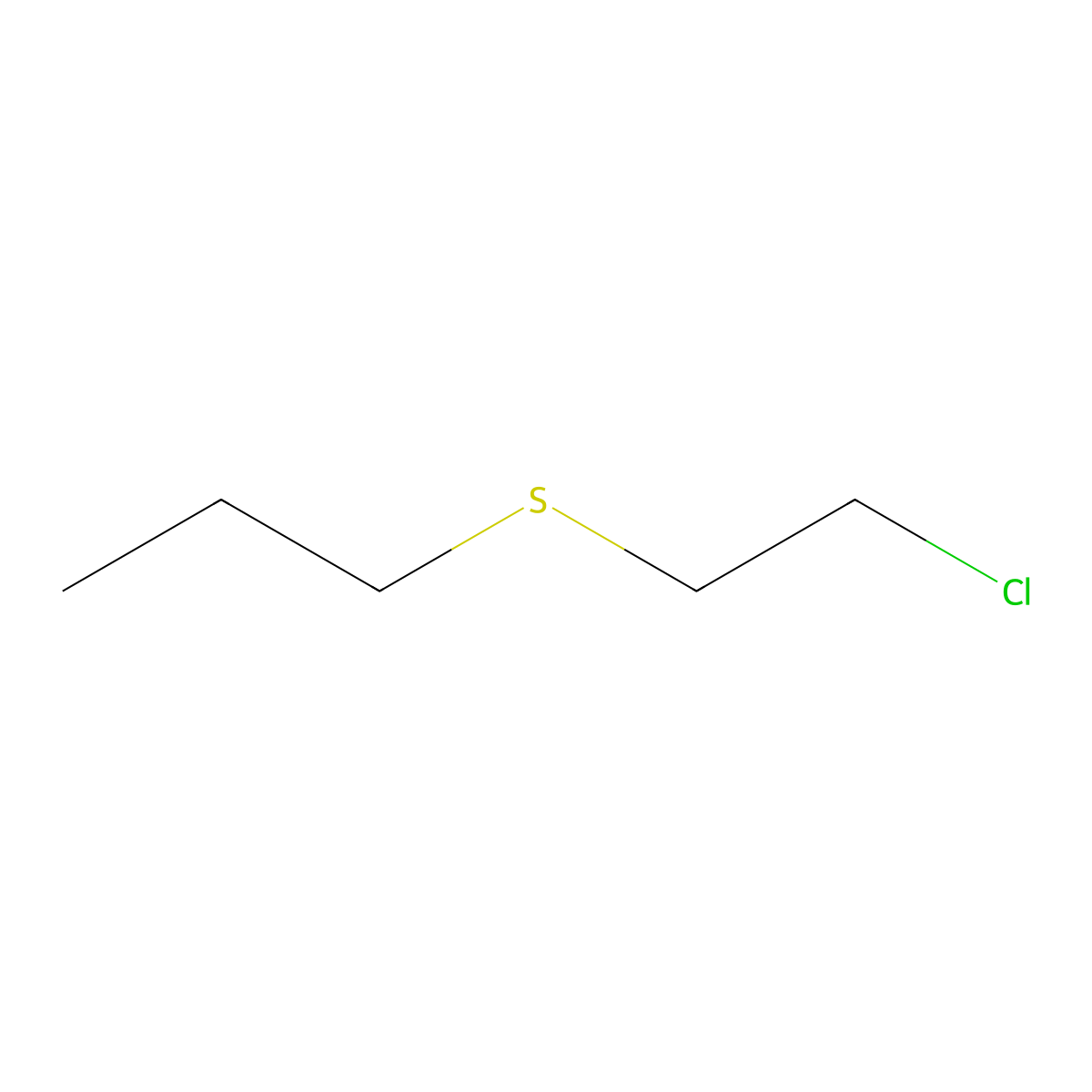 2-Chloroethyl n-propyl sulfide molecular structure, CAS 4303-42-8