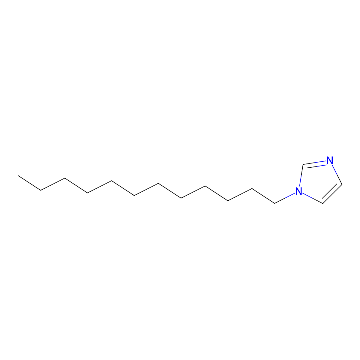 1-Dodecylimidazole molecular structure, CAS 4303-67-7