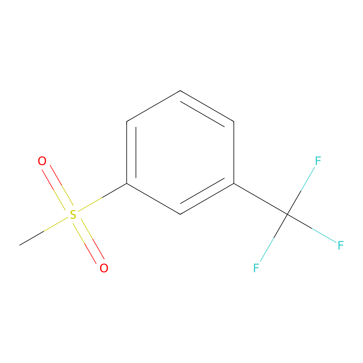 1-(Methylsulfonyl)-3-(trifluoromethyl)benzene molecular structure, CAS 43032-69-5