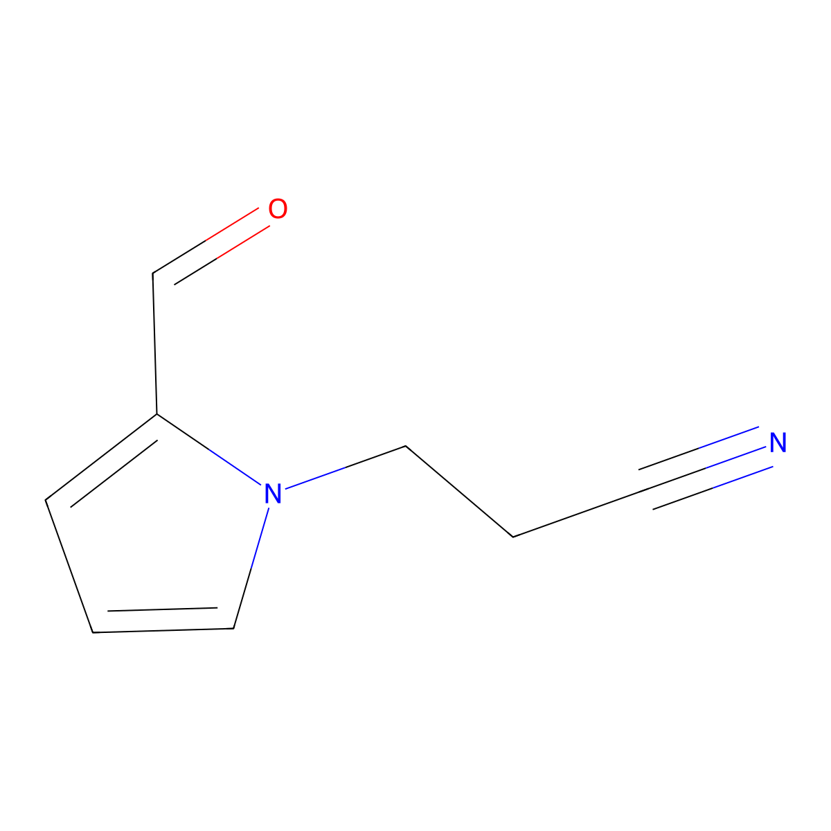 3-(2-Formyl-1H-Pyrrol-1-Yl)Propanenitrile molecular structure, CAS 43036-05-1