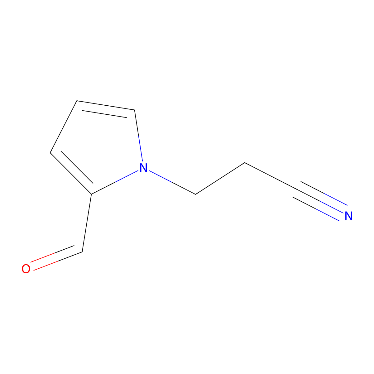 3-(2-Formyl-1H-Pyrrol-1-Yl)Propanenitrile molecular structure, CAS 43036-05-1