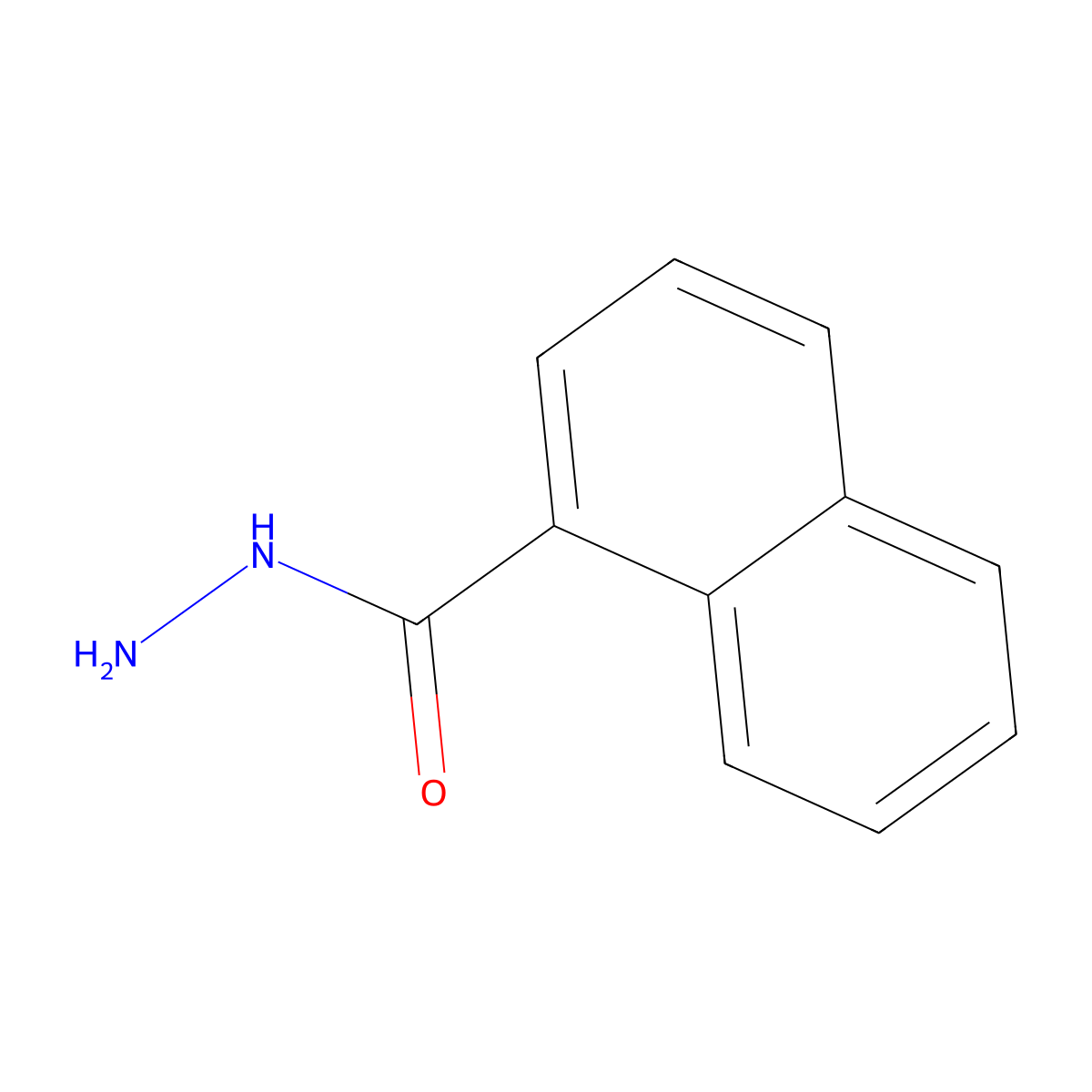 1-Naphthohydrazide molecular structure, CAS 43038-45-5