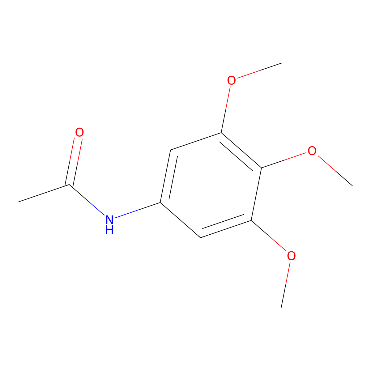 N-(3,4,5-Trimethoxyphenyl)acetamide molecular structure, CAS 4304-24-9